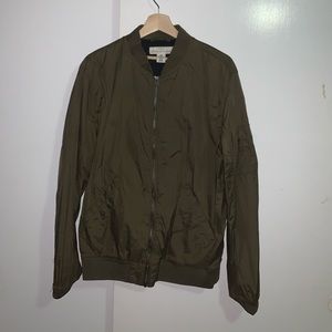 Olive Green Bomber Jacket